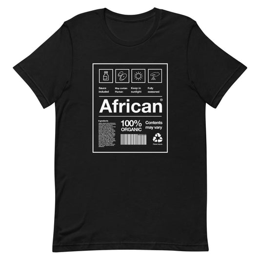 African Packaging T-shirt Black