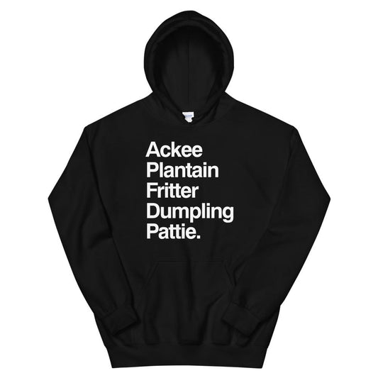 Jamaican Food Black Hoodie