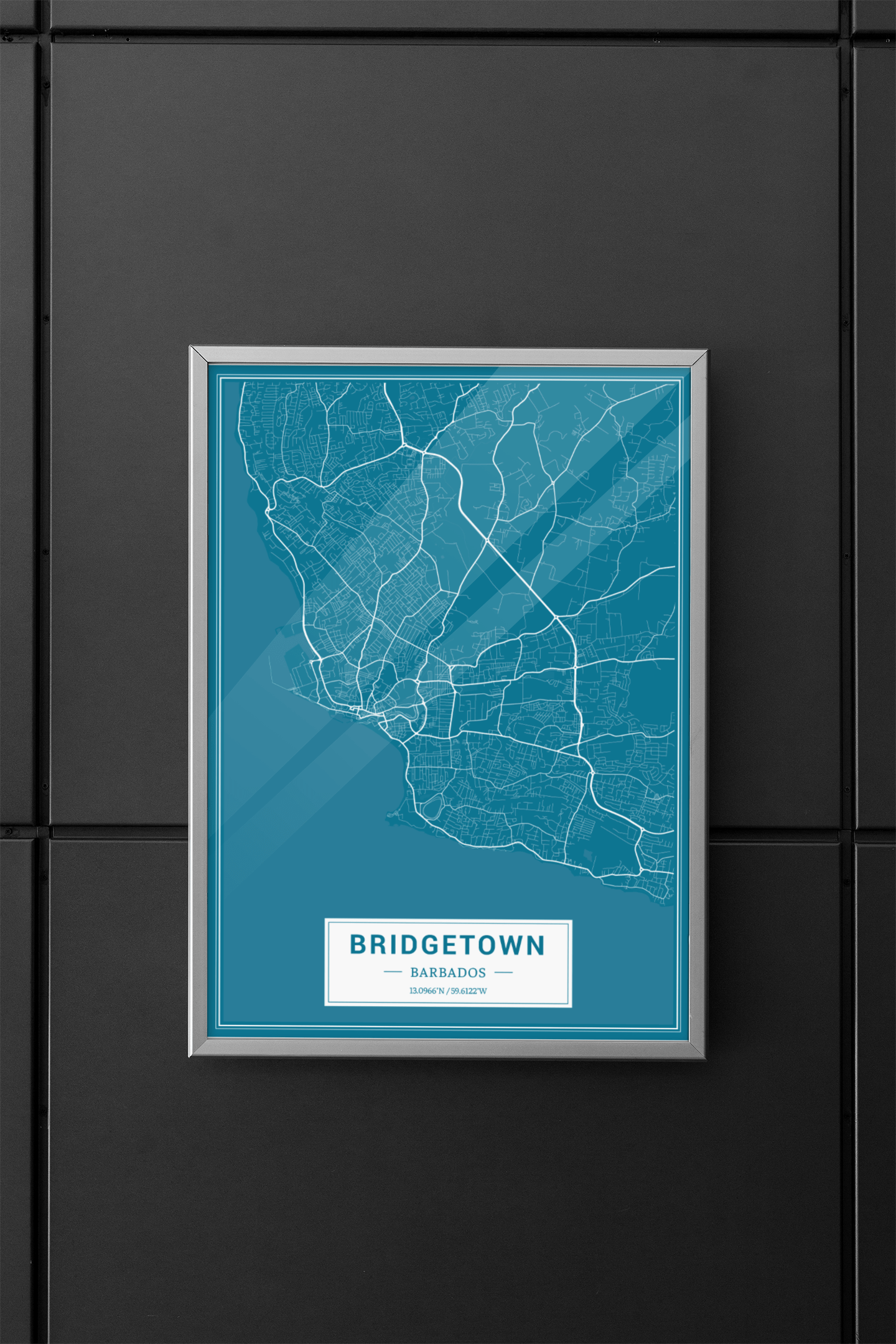 Bridgetown - Barbados Map Print