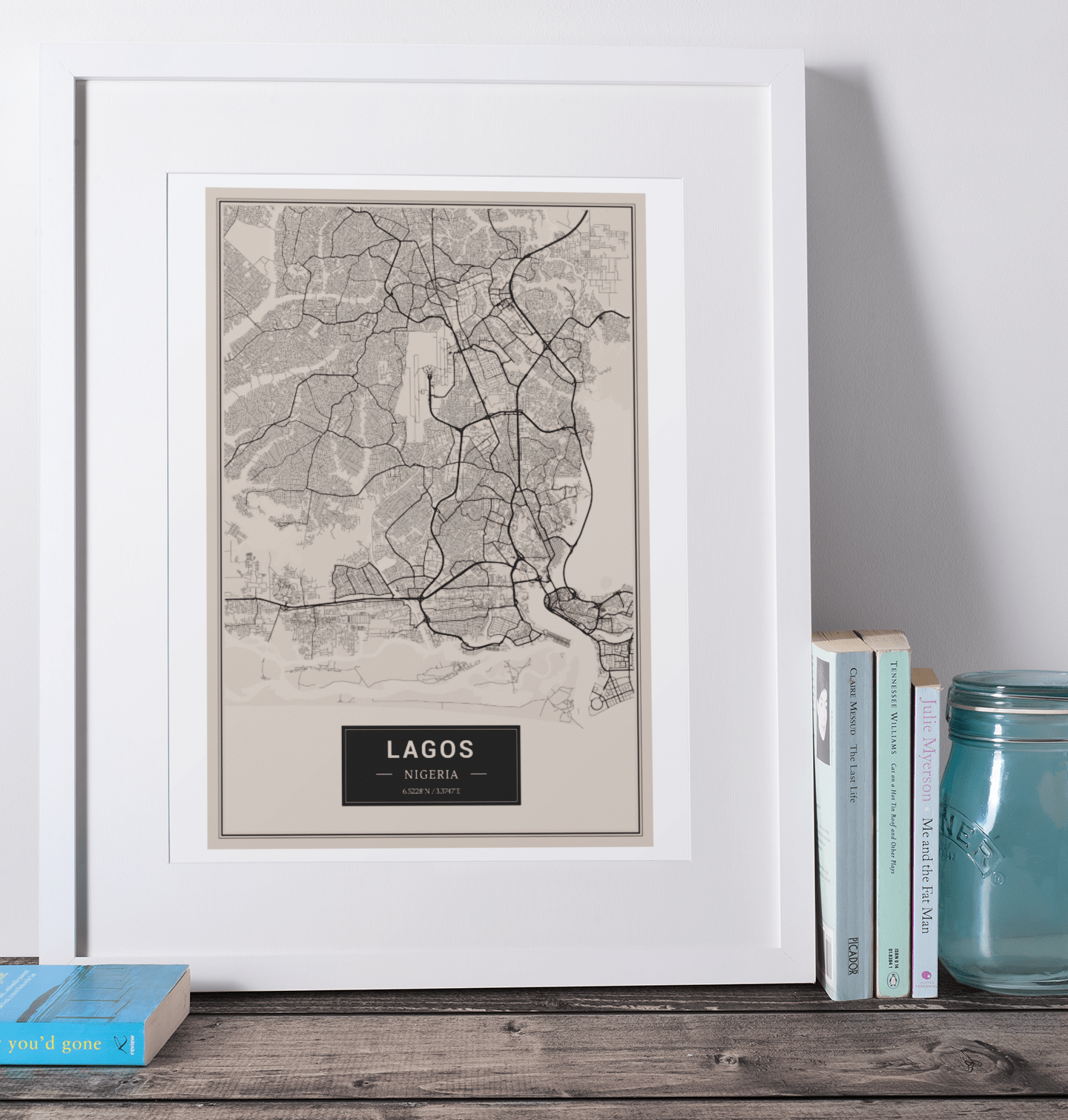 Lagos - Nigeria Map Print