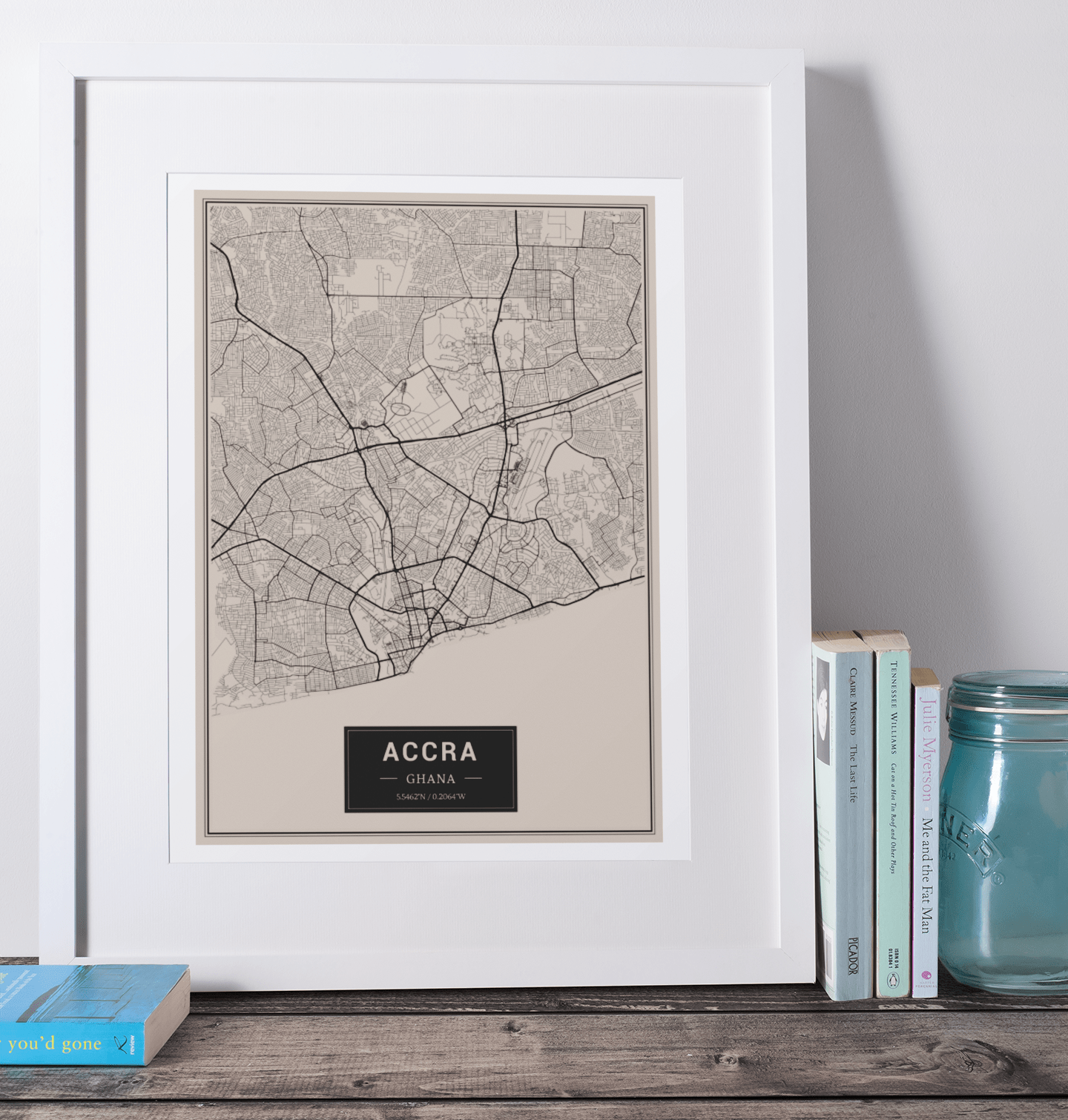 Accra - Ghana Map Print