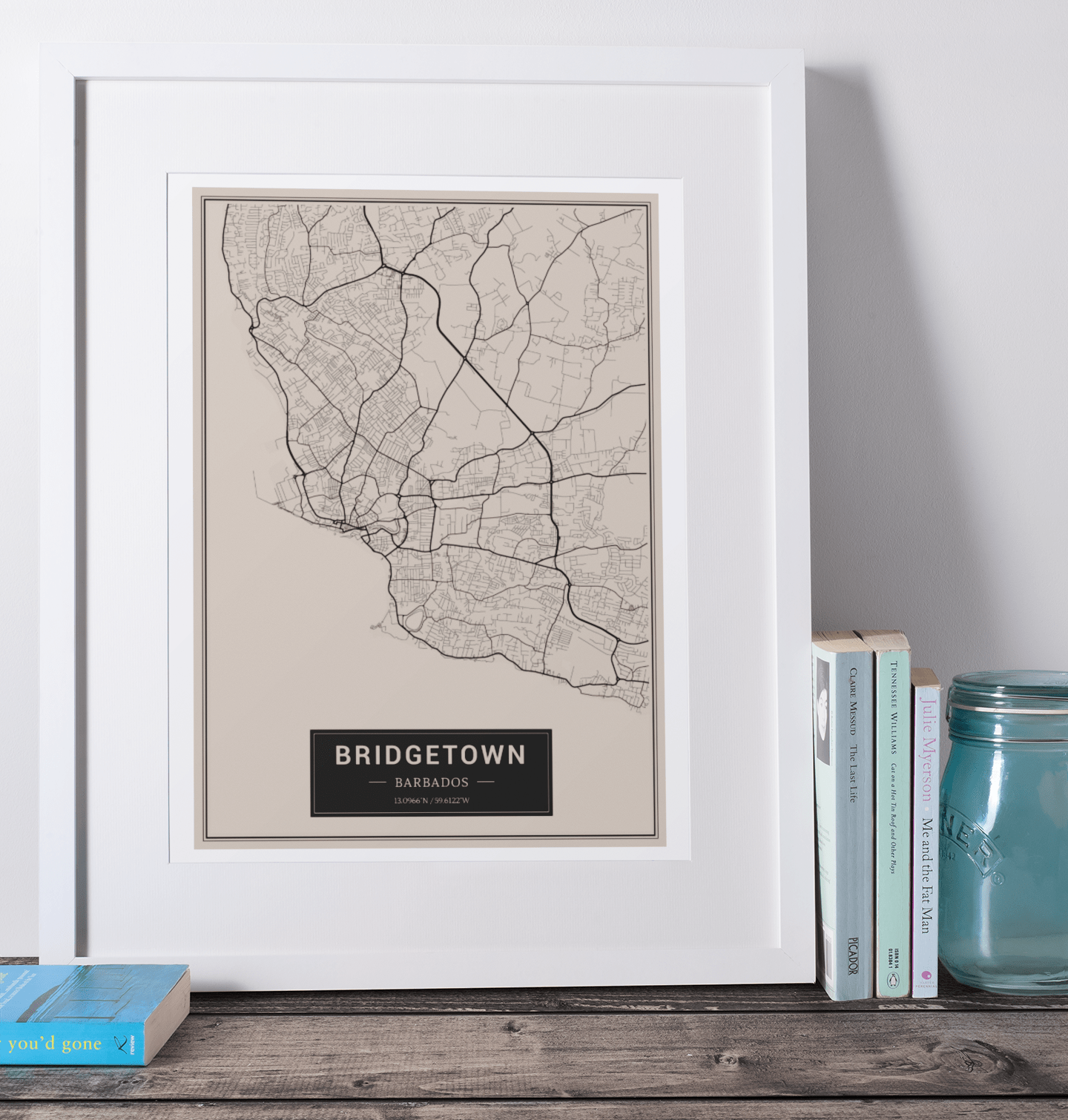 Bridgetown - Barbados Map Print