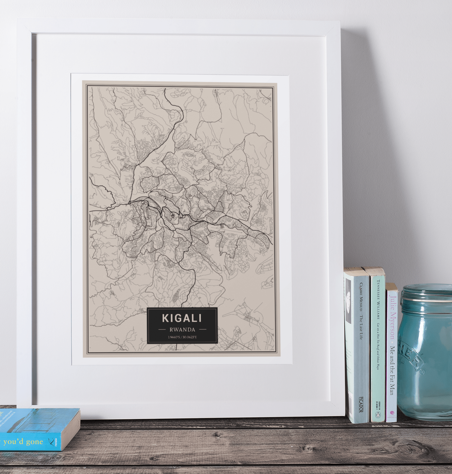 Kigala - Rwanda Map Print