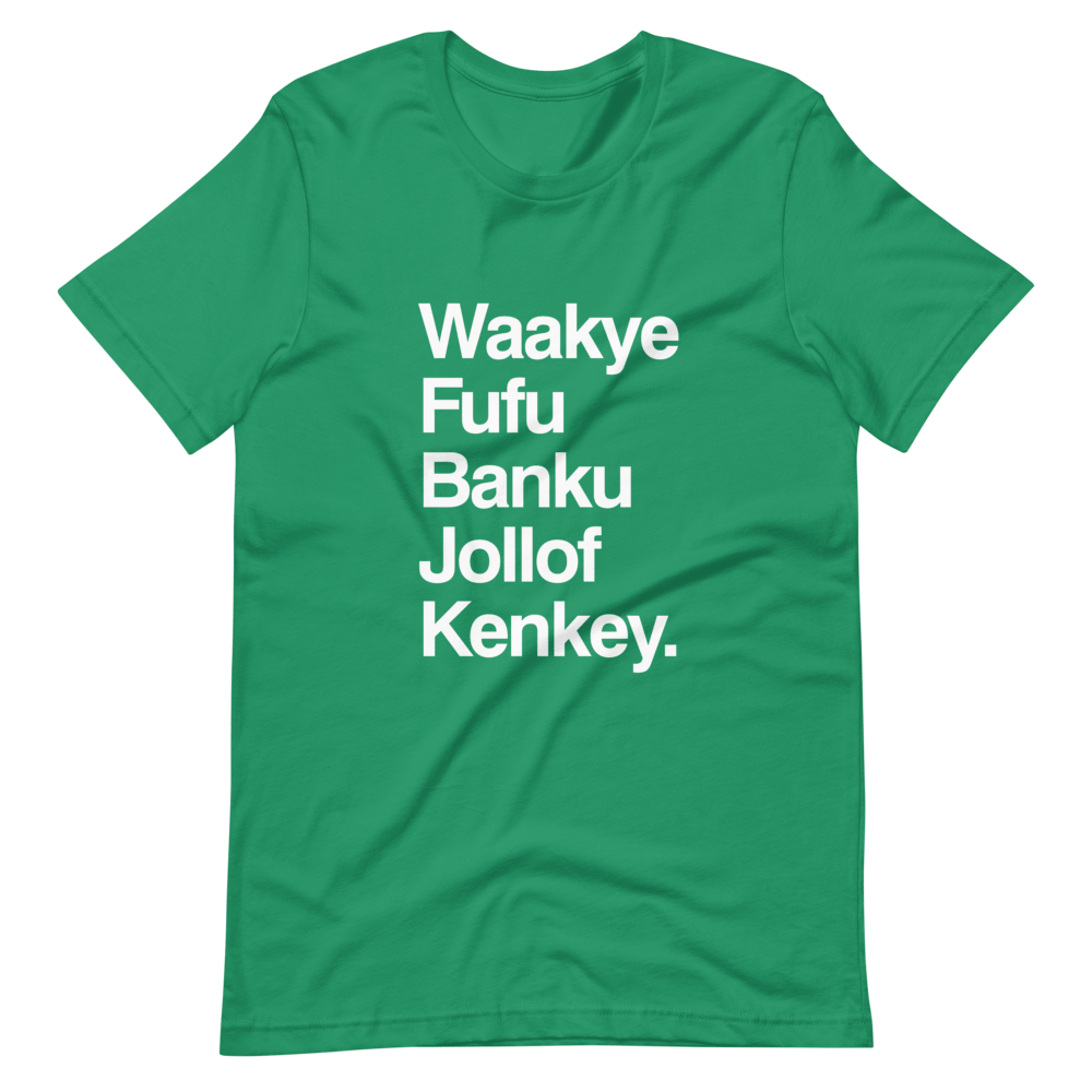 Ghana Food list  Unisex T-Shirt
