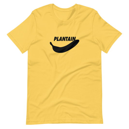 Plantain Yellow Logo Short-Sleeve Unisex T-Shirt