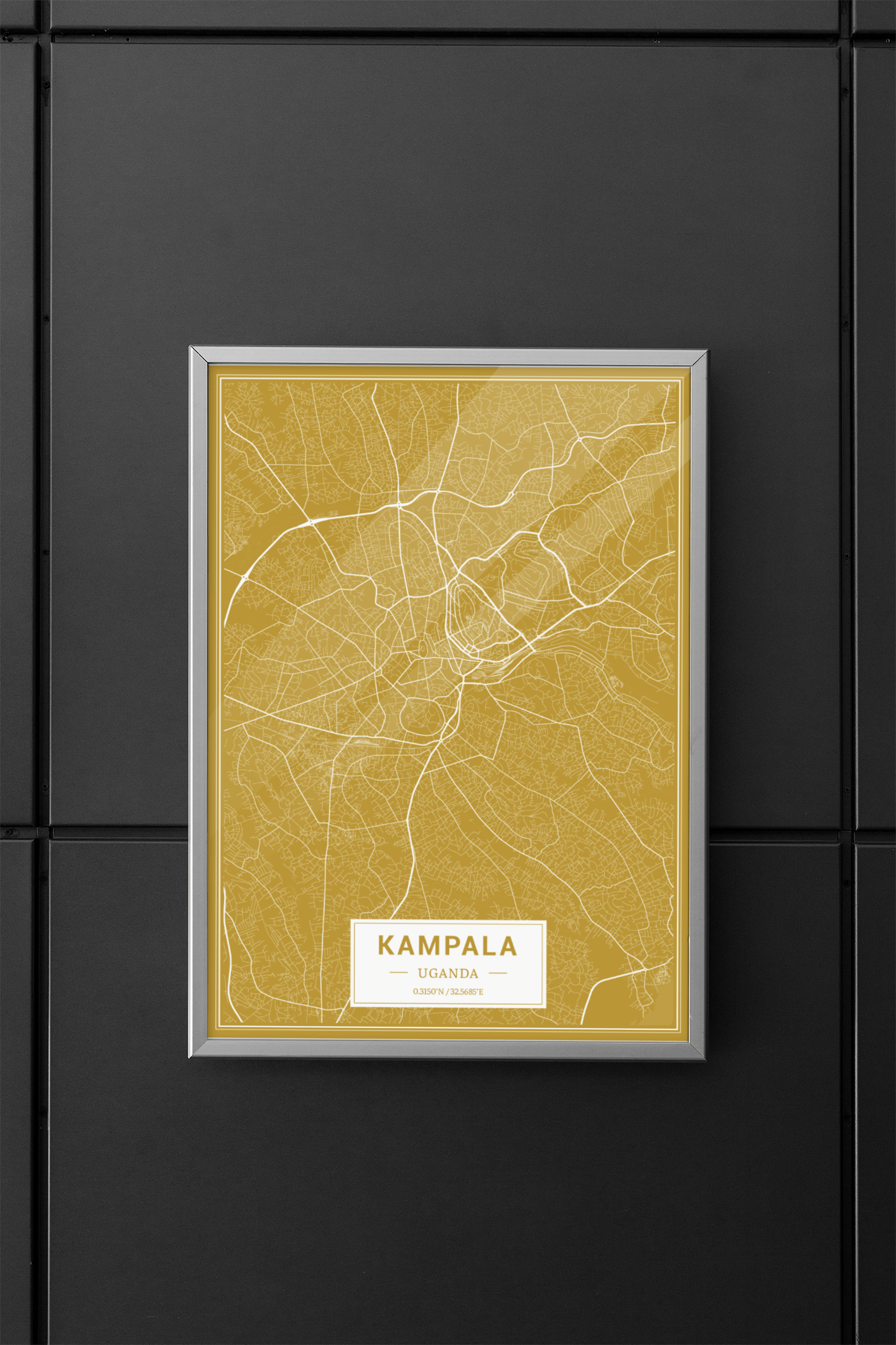 Kampala - Uganda Map Print